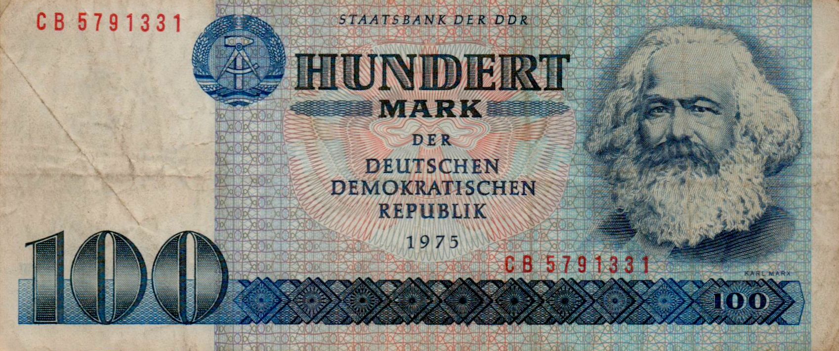 Germany (DDR) 100 1975 VF P-31/b